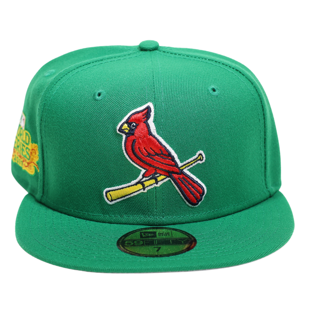 Off White St. Louis Cardinals 2011 World Series Patch New Era Fitted 71/4