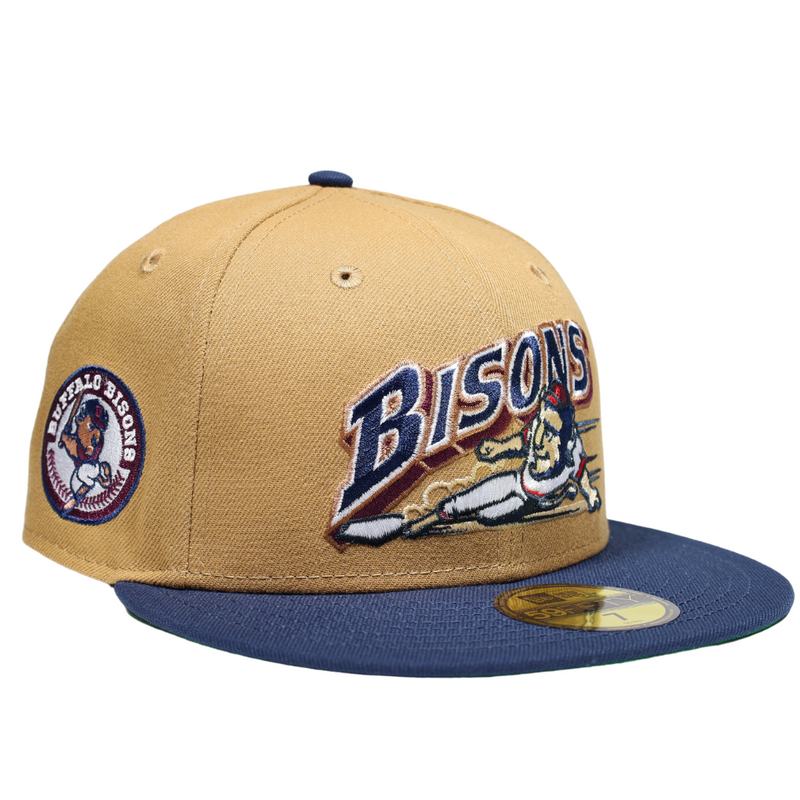 Vintage 90s Buffalo Bisons Snapback Hat 
